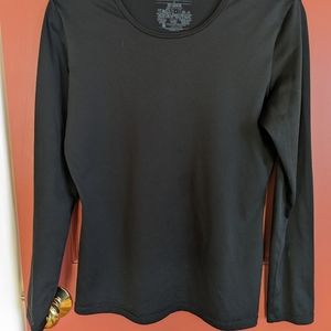Patagonia Capilene 1 -- Black Silkweight long sleeve athletic top -- size small